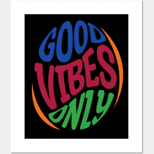 Retro Good vibes only Posters and Art